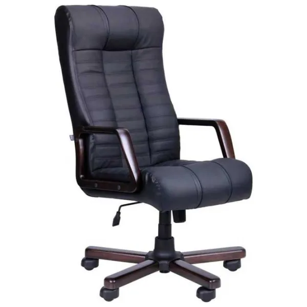 Офисное кресло DecoPrim ATLANT EXTRA Eco-30 ЭКО Кожа/ Черный  photo 1