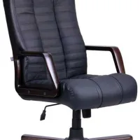 Офисное кресло DecoPrim ATLANT EXTRA Eco-30 ЭКО Кожа/ Черный photo 5
