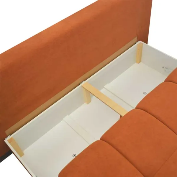 Canapea DecoPrim Violet (0008262) Catifea / Orange photo 5