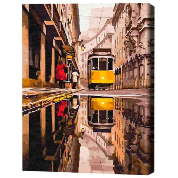 Pictură pe numere BrushMe Tramvaiul orășenesc BS39849 50 x 40 cm / Verticală photo 3