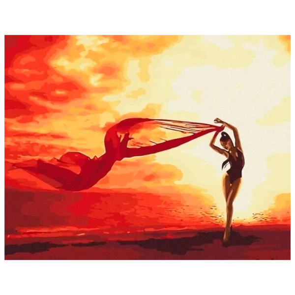 Pictură pe numere BrushMe Dansul pasiunii BS51797 50 x 40 cm / Orizontală photo 1