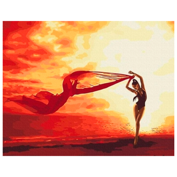 Pictură pe numere BrushMe Dansul pasiunii BS51797 50 x 40 cm / Orizontală photo 1