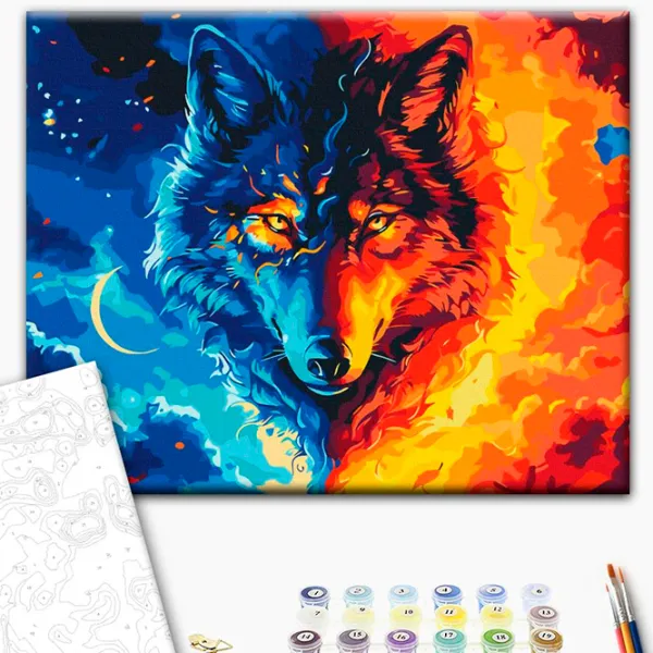 Pictură pe numere BrushMe Fiara elementelor BS54004FC 50 x 40 cm / Orizontală photo 3 Pictură pe numere BrushMe Fiara elementelor BS54004FC 50 x 40 cm / Orizontală photo 3