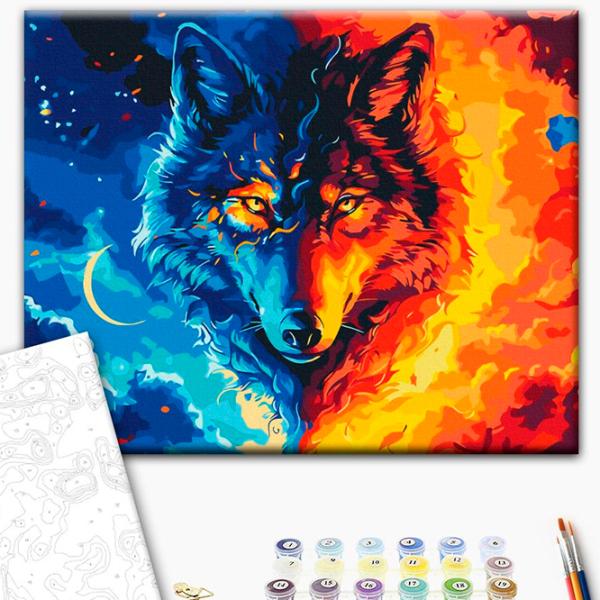 Pictură pe numere BrushMe Fiara elementelor BS54004FC 50 x 40 cm / Orizontală photo 3 Pictură pe numere BrushMe Fiara elementelor BS54004FC 50 x 40 cm / Orizontală photo 3