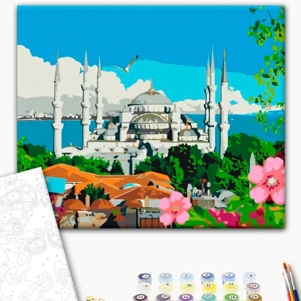 Картина по номерам BrushMe Летний Стамбул BS51586FC 50 x 40 см / Горизонтальная photo 2