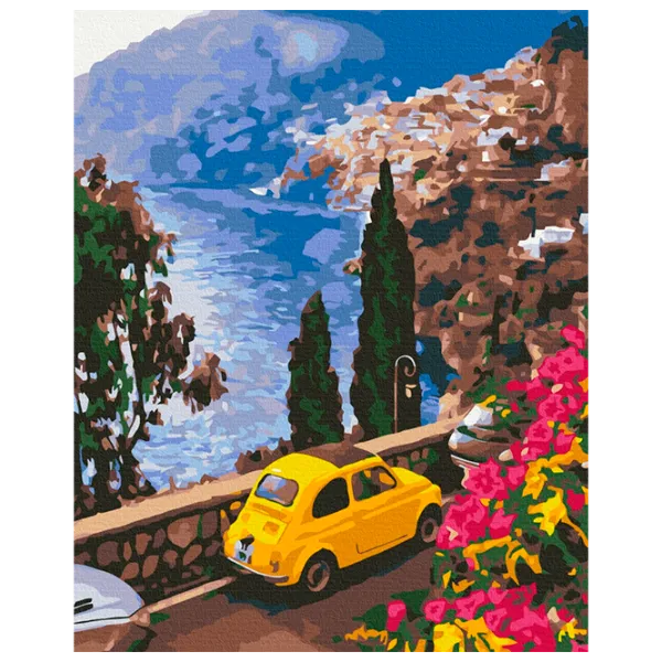 Pictură pe numere BrushMe Provincie în Italia BS32301FC 50 x 40 cm / Verticală photo 1