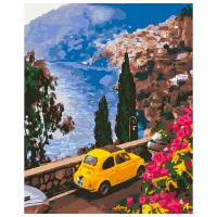 Pictură pe numere BrushMe Provincie în Italia BS32301FC 50 x 40 cm / Verticală