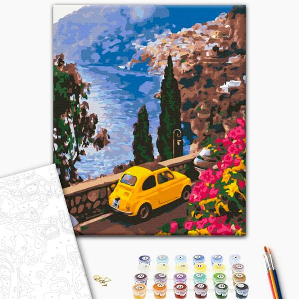 Pictură pe numere BrushMe Provincie în Italia BS32301FC 50 x 40 cm / Verticală photo 2