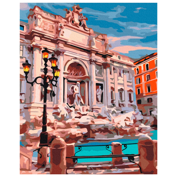 Картина по номерам BrushMe Фонтан Треви Рим BS29709FC 50 x 40 см / Вертикальная photo 1