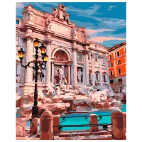 Картина по номерам BrushMe Фонтан Треви Рим BS29709FC 50 x 40 см / Вертикальная