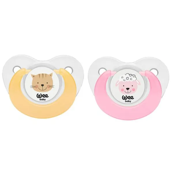Соска круглая WeeBaby Fun Animals 319 Унисекс / 0 месяцев - 6 месяцев / Силикон / Разноцветный photo 1