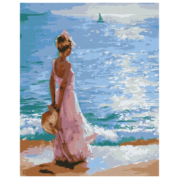 Pictură pe numere BrushMe Mica Assoli BS52158FC 50 x 40 cm / Verticală photo 1