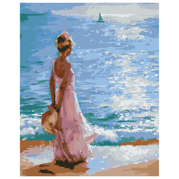 Pictură pe numere BrushMe Mica Assoli BS52158FC 50 x 40 cm / Verticală photo 1