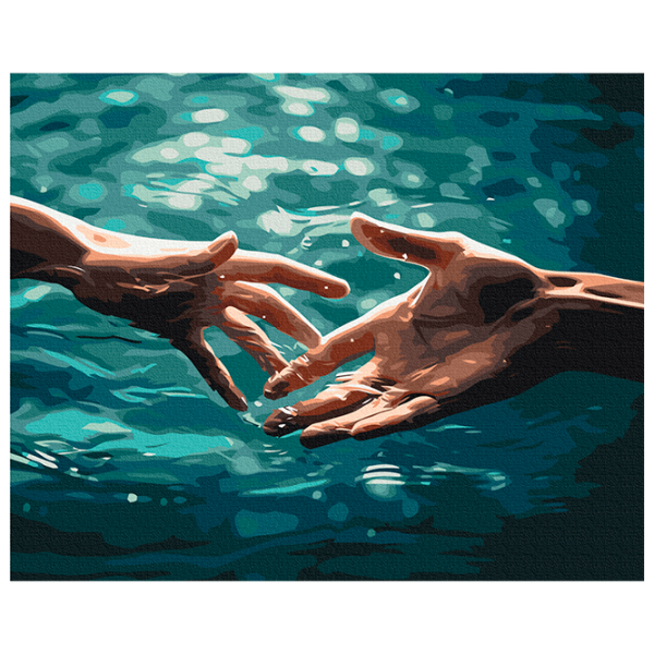 Pictură pe numere BrushMe Un moment de conexiune BS53895FC 50 x 40 cm / Orizontală photo 1 Pictură pe numere BrushMe Un moment de conexiune BS53895FC 50 x 40 cm / Orizontală photo 1