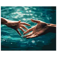 Pictură pe numere BrushMe Un moment de conexiune BS53895FC 50 x 40 cm / Orizontală