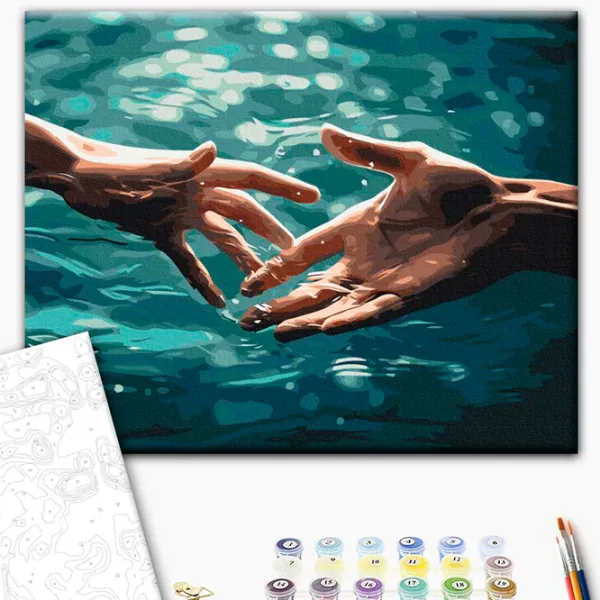 Pictură pe numere BrushMe Un moment de conexiune BS53895FC 50 x 40 cm / Orizontală photo 3 Pictură pe numere BrushMe Un moment de conexiune BS53895FC 50 x 40 cm / Orizontală photo 3