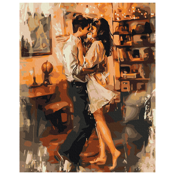 Pictură pe numere BrushMe În brațele dragostei BS53918FC 50 x 40 cm / Verticală photo 1