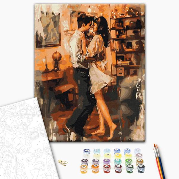 Pictură pe numere BrushMe În brațele dragostei BS53918FC 50 x 40 cm / Verticală photo 2