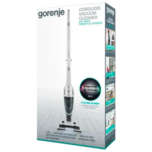 Aspirator vertical Gorenje SVC180FW 24 W / Gray White photo 9