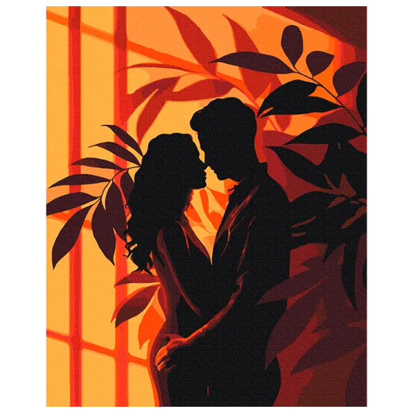 Pictură pe numere BrushMe Siluete ale pasiunii BS54023FC 50 x 40 cm / Verticală photo 1 Pictură pe numere BrushMe Siluete ale pasiunii BS54023FC 50 x 40 cm / Verticală photo 1