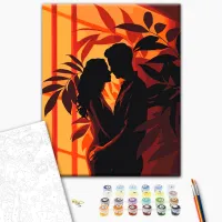 Картина по номерам BrushMe Силуэты страсти BS54023FC 50 x 40 см / Вертикальная photo 3