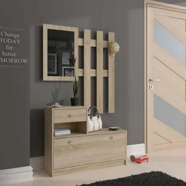 Комплект для прихожей Akord 90 Sonoma Oak ДСП меламин / Дуб Сонома photo 6