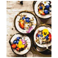 Картина по номерам BrushMe Кокосовый завтрак BS52569FC 50 x 40 см / Вертикальная