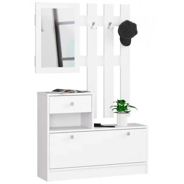 Set pentru antreu Akord 90 White PAL melaminat / White photo 1