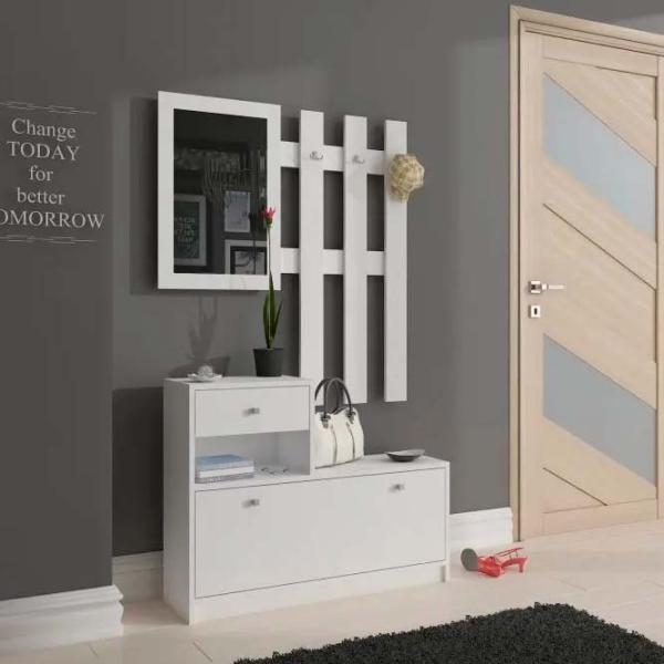 Set pentru antreu Akord 90 White PAL melaminat / White photo 8