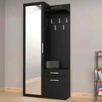 Dulap pentru antreu TopEshop Duo 100 PAL / Black Matt photo 3