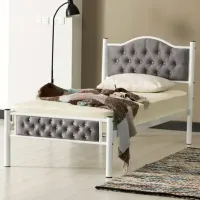 Кровать Magnus Milan 90 x 200 см / Металл / Белый