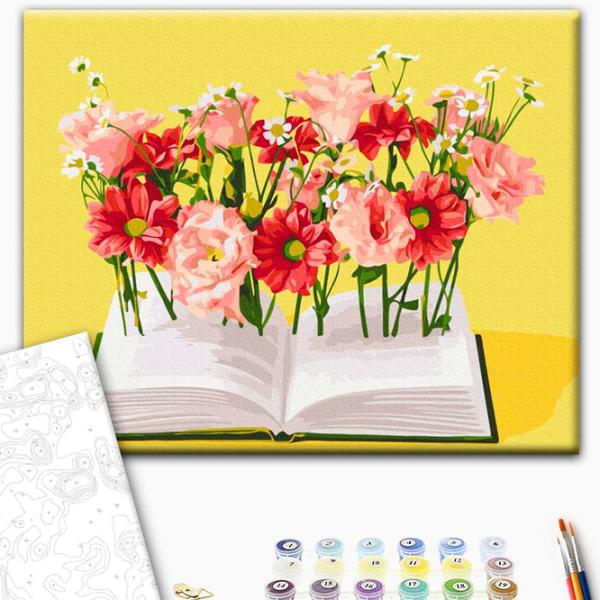 Pictură pe numere BrushMe O carte scrisă în limba maternă BS53995FC 50 x 40 cm / Verticală photo 3 Pictură pe numere BrushMe O carte scrisă în limba maternă BS53995FC 50 x 40 cm / Verticală photo 3