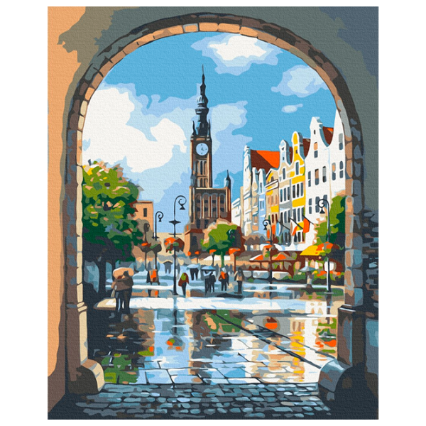 Картина по номерам BrushMe Городская арка BS4652 50 x 40 см / Вертикальная photo 1