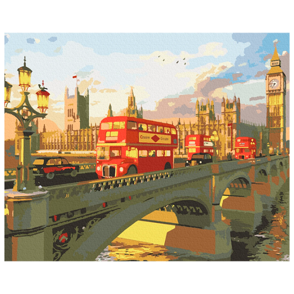 Pictură pe numere BrushMe Londra de seară BS51547 50 x 40 cm / Orizontală photo 1 Pictură pe numere BrushMe Londra de seară BS51547 50 x 40 cm / Orizontală photo 1