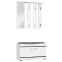 Шкаф для прихожей TopEshop Opal II ДСП / White