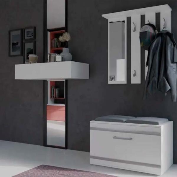 Dulap pentru antreu TopEshop Opal II PAL / White photo 3