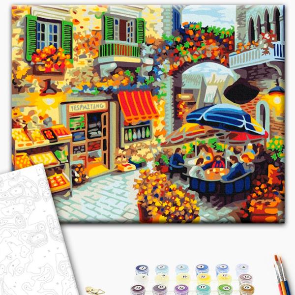 Картина по номерам BrushMe Домашний ресторан BS7091 50 x 40 см / Горизонтальная photo 2