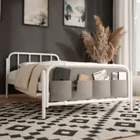 Кровать Magnus Loft 140 x 200 см / Металл / Белый