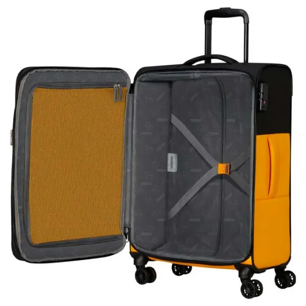 Valiză American Tourister Daring Dash 107l/ Yellow Black photo 3 Valiză American Tourister Daring Dash 107l/ Yellow Black photo 3