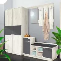 Комплект для прихожей Modern Visit ДСП / Серый 