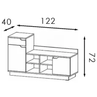 Set pentru antreu Modern Visit PAL / Gray photo 3