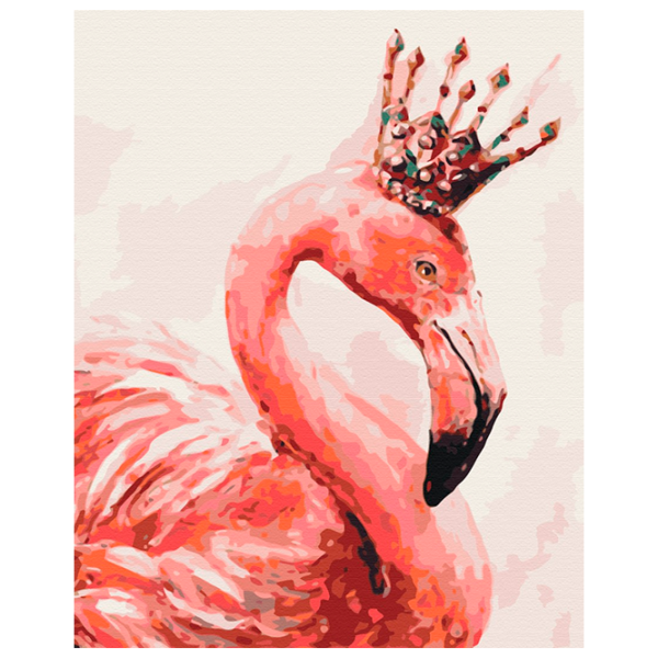 Pictură pe numere BrushMe Flamingo regal BS4352 50 x 40 cm / Verticală photo 1 Pictură pe numere BrushMe Flamingo regal BS4352 50 x 40 cm / Verticală photo 1