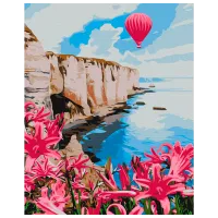 Картина по номерам BrushMe Рoзовый воздушный шар BS53784 50 x 40 см / Вертикальная