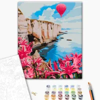 Картина по номерам BrushMe Рoзовый воздушный шар BS53784 50 x 40 см / Вертикальная photo 3