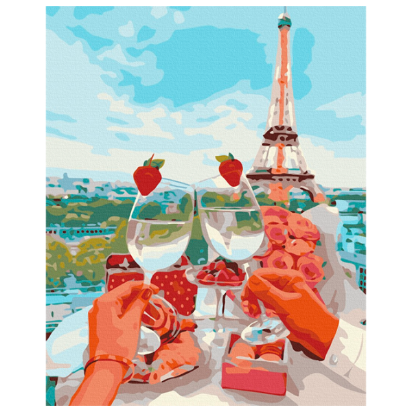 Pictură pe numere BrushMe Parisul strălucitor BS1172 50 x 40 cm / Verticală photo 1 Pictură pe numere BrushMe Parisul strălucitor BS1172 50 x 40 cm / Verticală photo 1