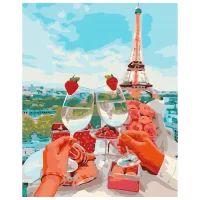 Pictură pe numere BrushMe Parisul strălucitor BS1172 50 x 40 cm / Verticală