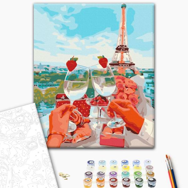 Pictură pe numere BrushMe Parisul strălucitor BS1172 50 x 40 cm / Verticală photo 3 Pictură pe numere BrushMe Parisul strălucitor BS1172 50 x 40 cm / Verticală photo 3