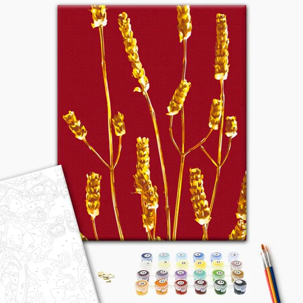 Pictură pe numere BrushMe Planta de aur BS53993 50 x 40 cm / Verticală photo 2