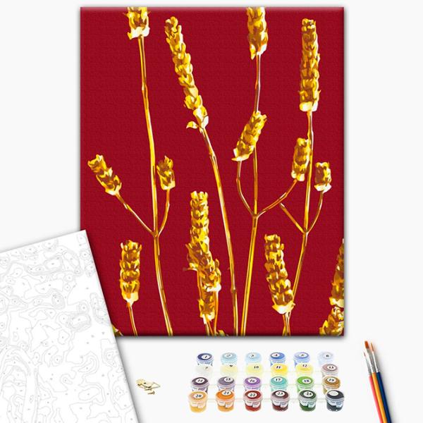 Pictură pe numere BrushMe Planta de aur BS53993 50 x 40 cm / Verticală photo 2