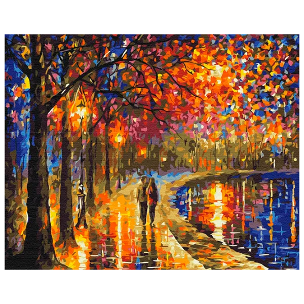 Pictură pe numere BrushMe Plimbare într-un parc luminat BS51972 50 x 40 cm / Orizontală photo 1